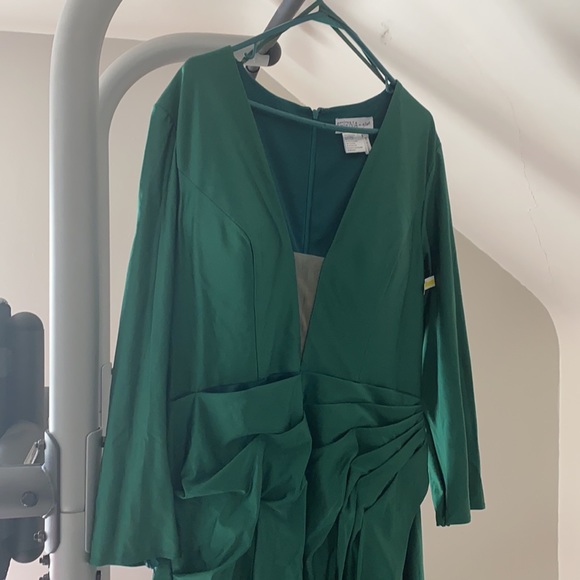 Green Ieena by Mac Duggal Long sleeve Pageant gown - Picture 2 of 5